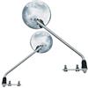 FAR COPPIA SPECCHI RETROVISORI COMPATIBILE CON PIAGGIO VESPA 50 SPECIAL REVIVAL 1991 CROMATI