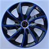 NRM Set di copricerchi STIEG, da 14 pollici, colore blu e nero