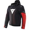 DAINESE Super Sprint Air Giacca tessile da motocicletta, nero/bianco/rosso, 56