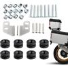 jopiuieo Kit di montaggio per scatola laterale per moto, in metallo, portatile, kit di montaggio completo per valigie laterali, per casa, viaggi, pendolarismo
