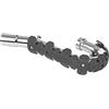 POLISPORT 8483800006 - ARMADILLO HEAD 40cm protezione scarico universale per moto a 4 tempi combina acciaio inossidabile ed elastomero leggero resistente alle alte temperature in colore nardo grigio