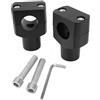 CQRBNE Riser Manubri Moto Manubrio Moto Per Kawasaki 25 Mm Kit Riser Manubrio 1 Morsetto Montaggio In Alluminio Moto Riser(Nero)