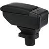 ZENVI Compatible with Toyota Yaris Braccioli Vitz Hatchback 2006-2011 | Può essere come supporto gomiti,Braccioli,Console Centrale Organizer Immagazzinaggio Scatola,Doppio Spazio