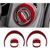 PTWOIXMBG Compatibile con Renault Clio 4 13-18, Adesivo Protettivo for Telaio di Uscita dell'Aria condizionata for Console Centrale Auto(Red)