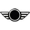 Tianwu03 Adatto for MINI Cooper F55 F56 F57 R55 R57 R58 R59 R60 R61 Accessori interni Adesivo for pannello centrale del volante dell'auto(White)