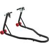 A-Pro Cavalletto Anteriore Alza Solleva Moto Regolabile Universale 4 Ruote Nero