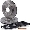 ATEC Germany Set freni asse anteriore incl. dischi freno Ø 239 mm ventilati + pastiglie freno anteriori Compatibile con FORD FIESTA Mk4, KA (RB_), MAZDA 121 Mk3 (JASM, JBSM)