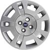 Rixto KIT 4 COPRICERCHI ADATTABILI - PER FIAT IDEA (LOGO BLU) - DIAMETRO 15 - NON ORIGINALE
