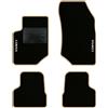 QUEMAR Tappetini Auto per Opel Corsa F, Bordo Beige, 2 Ricami | dal 2019 / Kit Tappeti Moquette e Gomma su Misura / Set 2 Anteriori + 2 Posteriori / Ricami e Colori Personalizzati