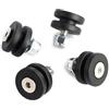 MISUVRSE Cuscino in plastica ad alte prestazioni per moto in lega di alluminio Custodia per bagagli Posteriore 4 pezzi/set T/I Parti Moto Accessori Moto 4 pz/set Valigia Pad Caschi Tronco Staffa Base
