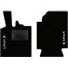QUEMAR Tappetini Auto compatibili con Smart Fortwo W451 2007-2014 / Kit Tappeti in Moquette e Gomma su Misura (Set 2 Anteriori) / Ricami e Colori Personalizzati (2 Loghi+Ricami, Bordo Antracite)