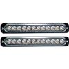 PICAA 2pz Ultra Thin 19CM 12LED Luci di Emergenza bianco e blu Hazard Lampeggiante Luce Stroboscopica Luce Universale per 12-24V Car Truck Trailer Camper Moto Furgone