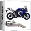 MOTOTOPGUN scarico omologato catalizzato arrow pro-race in nichrom con fondello in inox compatibile con yamaha yzf r3 2018 mototopgun 71831pri