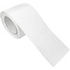DecoMeister Pellicola Adesiva per Auto 10x500 cm - Pellicola Fibra di Carbonio Wrapping Termoformabile e AntiGraffio - Pellicola Protettiva UV per Auto, Moto - Interno ed Esterno - Carbon 3D Bianco