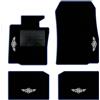 QUEMAR Tappetini Auto per MINI Countryman R60, Bordo Blu, 4 Ricami | anche Paceman R61 / 2010-2016 / Kit Tappeti Moquette e Gomma su Misura / Set 2 Ant. + 2 Post./ Ricami e Colori Personalizzati