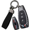 ontto Cover per chiave con telecomando compatibile con Ford Puma ST MK2 Fiesta MK7 MK8 Kuga MK3 Focus MK4 Mondeo B-Max C-Max Fusion Galaxy MK3 custodia protettiva chiave auto portachiavi 3 tasti