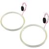 EVTSCAN 1 paio di anelli per auto Angel Eye COB Chips Faro DRL LED per lampadina faro moto(120mm)