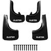 RE&AR Tuning Compatibile con Dacia Duster 2 (HM) 2018-2024 Parafanghi Anteriori e Posteriori Set del Veicolo 4 Pezzi Nero