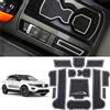 Coleya Tappetini Antiscivolo Compatibile con VW T-ROC 2017-2024, Tappetini in Gomma per Console Centrale, Portabicchieri, Cuciture Porta, Braccioli, T ROC Accessori Tappetino per Auto (Bianco)
