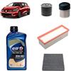 OP Kit tagliando 4 filtri + 5L olio 5W-30 Tech FE compatibile con Renault clio iv 1.5 DCI 90 Gasolio 2012-2021