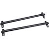HHEMSTD Barre portapacchi universali per auto, in alluminio, per veicoli a 4 o 5 porte, carico massimo 39,37 pollici, 75 kg, colore nero