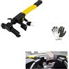 MOTO SPORT MONDO COMPATIBILE CON AIXAM BLOCCA VOLANTE BLOCCASTERZO PER AUTO ANTIFURTO MECCANICO UNIVERSALE CON SERRATURA CON CHIAVI MONTAGGIO SUL MANUBRIO AUTO