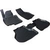 SCOUTT Tappetini Auto in Gomma Su Misura per Volkswagen Golf 6 2008-2013, Set da 4 Pezzi, Tappeti 3D Design con Bordo Alto, Inodore, Qualità Premium