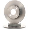 Brembo 2x BREMBO Disco freno Anteriore Ø240mm Altezza: 40mm Spessore: 11mm pieno 08.5085.11 Compatibilità con FORD KA RU8, FIAT 500 312 PANDA 169 PUNTO 188 Panda Hatchback 312, 319 500 C 312