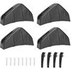 Dingln 4pcs Car Paraurti Posteriore Diffusore Fin Spoiler Lip Accessori Auto Universale