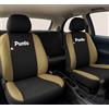 Auto Accessori Lupex Coprisedili Compatibili con Punto I e II serie 1993-2011, Colore Nero - Beige, Set Anteriori o Completo 8 Pezzi, in Policotone Traspirante MADE IN ITALY