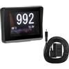 TKSE Misuratore multifunzione per auto, Misuratore multifunzione OBD per auto Temperatura digitale Tensione Velocità Display HUD Allarme temperatura acqua