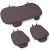 Auto Accessori Lupex Coprisedile Seduta 3 pezzi Universale Auto | Protezione Sedile 2 Anteriore e 1 Posteriore | Protector Comfort Automotive Cuscino Interni (Coffe)