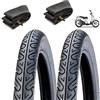 ECOVELO 2 PNEUMATICI 2 3/4-16 (80/90-16) + CAMERE COPERTONI GOMME PER APRILIA SCARABEO 50 2T DAL 93