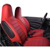 LEIFEIS Coprisedili Per Smart 453 Per Fortwo Per Forfour 2015-19 Accessori In Pelle Coprisedile Per Auto Coprisedile(Red,15-18)
