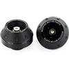 Generic Cuscinetti protettivi per ruote in alluminio, colorati, per moto, protezione anticaduta per motocross, cuscinetti per telaio e pneumatici, accessori per moto (Nero)