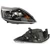 EASYSHOP24H Faro Fanale Proiettore Anteriore DX Destro Per Focus II Mk2 Restyling dal 2007 al 2011 H7 H1 Nero Con Motore Regolazione Elettrica Gruppo Ottico Luce Fanalino