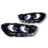 Msisuhoa Faro Principale Per BMW Per X1 F48 F49 LED 2016-2019 Fari Anteriori DRL Indicatori Di Direzione Abbaglianti Angel Eye Lente Del Proiettore Fari Anteriori(For Xenon)