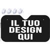 Generic Parasole auto personalizzato con Testo Logo copri parabrezza auto personalizzata con 1-4 foto per parabrezza per auto camion furgoni Noir M