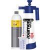 Detailmate Set per la pre-pulizia: KochChemie GSF Gentle Snow Foam 1L, schiuma detergente - Shampoo - Solvente per insetti, Kwazar Super Foamer Alkaline per sostanze alcaline + misurino graduato 50ml