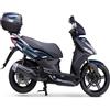 Generico Kit adesivi Compatibili con KYMCO AGILITY 125 decal grafica completa carene laterali ruote cerchi scegli colore -KIT C- Cod. 2057 (090 Argento)