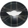 uvcany MINI R55-R61 Copertura del pannello centrale del volante, Adesivo per volante per Mini Cooper One/S/JCW Serie R R55 R56 R57 R58 R59 R60 R61(Union Jack Nero)