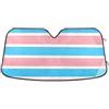 Generic Trans Sexual Pride Flag Identity Parasole per parabrezza auto divertente personalizzato retrattile accessori auto parasole protezione per parabrezza L, 144,8 x 80 cm
