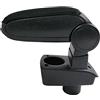 Generic Bracciolo Auto Centrale Nero Automobile Appoggio Poggia Braccio Set Di Montaggio Tessuto Compatibile con Ford Fiesta VI Mk7 2008+