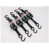 Baumgart heben und sichern 4 cinghie di fissaggio automatiche con gancio a S, 1,8 m x 25 mm, 300/600 daN