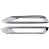 Cvgffs Anteriore Auto Grill Per Nissan Per Qashqai J11 2019 2020 Parte Esterna Auto Fendinebbia Anteriore Posteriore Paraurti Riflettore Telaio Copertura Trim Cromato Rimontaggio Griglia Anteriore(Rear)