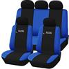 Lupex Shop Coprisedili auto universali Made in Italy aibarg compatibili - modello Racing (Blu royal)