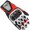 Berik Namib Guanti moto, nero/bianco/rosso, S