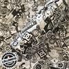 Lollomoto Sticker Bomb Bianco e Nero Pellicola Adesiva Rivestimento Auto Car Wrapping - 150x50