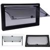 KLOOLIVE Finestra oscillante per camper 90x50cm con zanzariera, finestra laterale, cerniera lampo, finestra a ribalta esterna per caravan, furgone