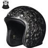 ZLHYQA Casco Da Moto Jet Stile Vintage, Omologato ECE, In Fibra Di Carbonio, Leggero, Con Visiera Parasole E Interno Rimovibile.